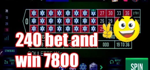 240 bet and win 7800 $ | Best Roulette Strategy | Roulette Tips | Roulette Strategy to Win