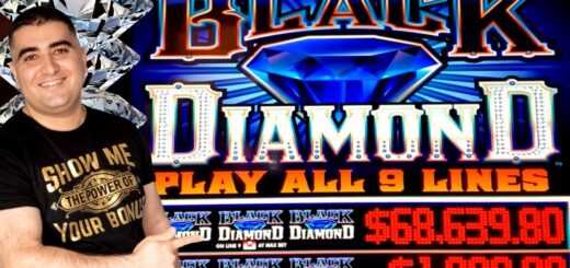 Chasing $68,000 JACKPOT On High Limit Black Diamond ! $20 Max Bet Bonus On Ultimate Fire Link Slot