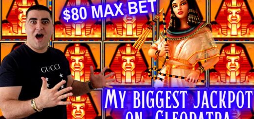 Cleopatra Slot MASSIVE HANDPAY JACKPOT - $80 Max Bet #HIGHLIGHTED