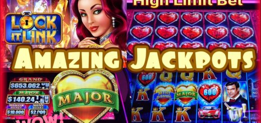 ⚠️Look These Amazing Jackpots Won at The Casino with Lock it Link Slot | High Bet