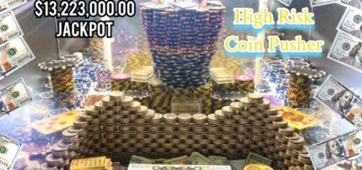 ?*MUST SEE*… SUPER MEGA HIGH RISK COIN PUSHER $1,000,000 Buy In! $13,223,000.00 WIN! (WORLD RECORD)