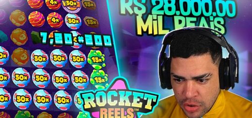 RACHA PEGOU o BÔNUS NO ROCKET REELS e GANHOU R$ 28 000,00 MIL REAIS