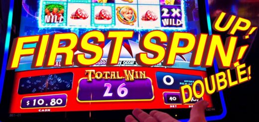 WE DOUBLED ON THE FIRST SPIN!!!!!