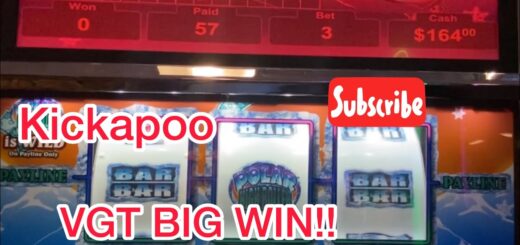 RED SCREEN  $$$ ? FOUR ??! VGT POLAR HIGH ROLLER & CRAZY CHERRY AT KICKAPOO LUCKY EAGLE CASINO