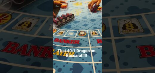 Baccarat. 40:1 on that Dragon. #degenerate #life #gambling