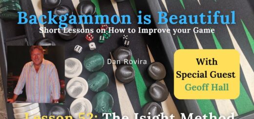 Backgammon: The Isight Method (Lesson 52) - with Geoff Hall