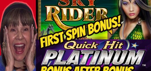 First Spin Bonus Sky Rider & High Limit Platinum Quick Hits-Bonus after Bonus!