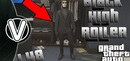 GTA 5 Online | How To Create The Black High Roller Outfit 1.48 (GTA 5 Online Casino DLC)