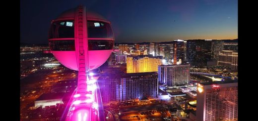 Heart-pumping 360 degree view of high-rollers at the Vegas Strip - @rbsvoyage #lasvegas #nightlife
