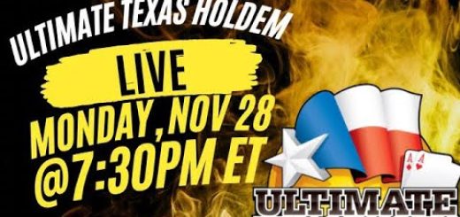 Live Ultimate Texas HOLD’EM in Las Vegas! Steve plays a $200 hand!