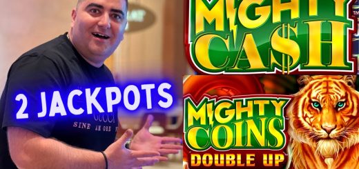 2 HANDPAY JACKPOTS ON Mighty Cash Double Up Slot Machine