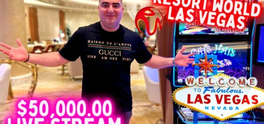 ?$50,000 Live Slot Play At RESORT WORLD LAS VEGAS