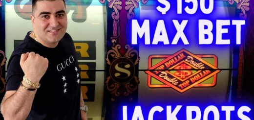 OMG JACKPOTS At $150 Max Bets On Top Dollar Slot Machine