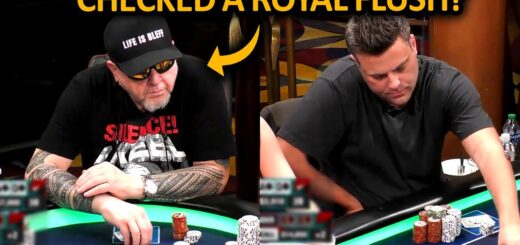 He's Throwing It Down The Drain Against A ROYAL FLUSH @HustlerCasinoLive
