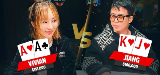 Macau HIGH ROLLER traps him with AA ♠ Live at the Bike!