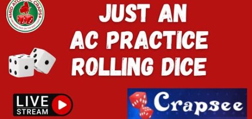 AC Pracrice w/ a 23 roller w #crapsee J3C9Y8 #crapsstrategy  midatlanticcraps #livecraps