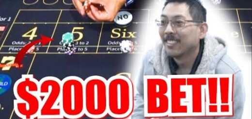 ?CRAZIEST STRATEGY EVER?!? 30 Roll Craps Challenge - WIN BIG or BUST #258