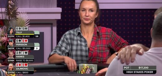 Eric Persson Flops Quads on High Stakes Poker!
