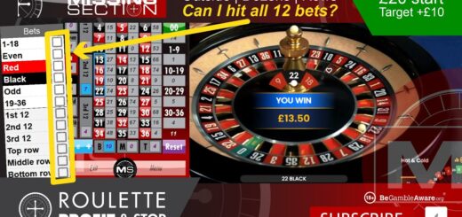 How I won on all 12 bets Outside Dozens Rows #roulette ROULETTE Profit and Stop