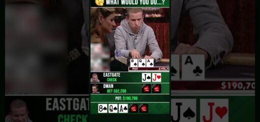 What would you do if you have JJ against Tom Dwan? #poker #pokershorts #pokerfanshome
