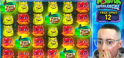 HUGE 5 SCATTER BONUS On MONSTER SUPERLANCHE!! (BONUS BUYS)