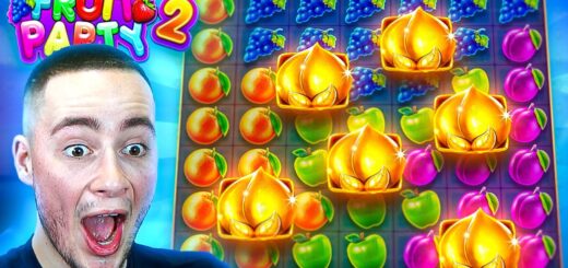 I GOT THIS MAD RETRIGGER On FRUIT PARTY 2!! (BONUS BUYS)