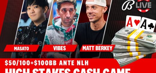 Masato/Berkey/JohnnieVibes $50/$100/$100 NLH - Live at the Bike
