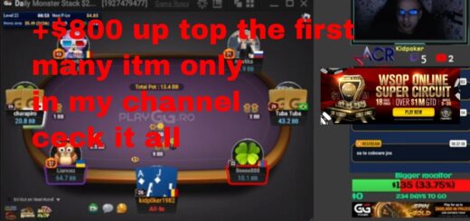 Playing for $800 first place in online poker #ggpoker #pokergo #tritonpoker #pokerstars