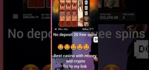 Biggest win! Best casino! Free 20 spins no deposit! Money and crypto! #win #casino #shorts #money