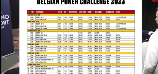 En direct de la TF du Namur Classics avec 429 102€ de prize pool