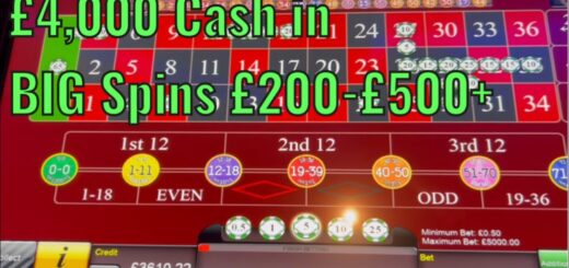 High limit Electronic Roulette from a Land based UK casino . £4,000 cash in . Cash Out ?