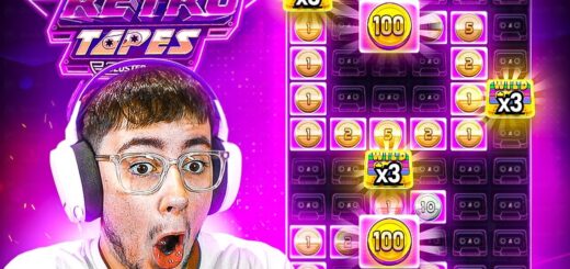 RARE GOLDEN COIN & 2000X WIN On RETRO TAPES!!.. ★ TOP 5 STREAM HIGHLIGHTS WINS OF THE WEEK!