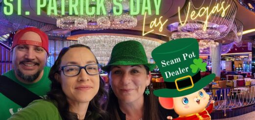 ST. PATRICK'S DAY in VEGAS!! | FREMONT STREET to CHANDELIER BAR SHENANIGANS!!! | 8 EAST & SCARPETTA
