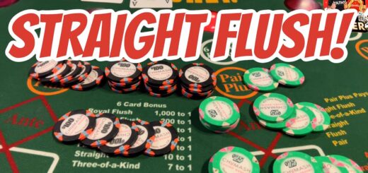 STRAIGHT FLUSH MAX BET 3 CARD POKER!