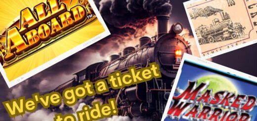 We've got a ticket to ride! on All Aboard Masked Warrior