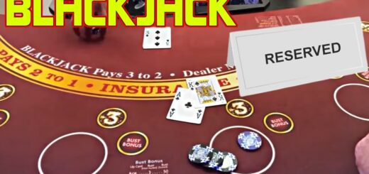 Private BLACKJACK Reserved Table for a high roller at the casino!!
