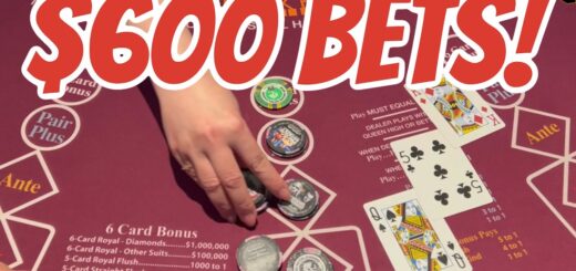 $600 BETS 3 card poker!
