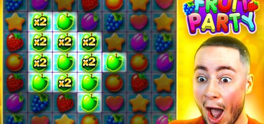 HUGE CLUSTER PAID PROFIT On FRUIT PARTY!! (BONUS BUYS)