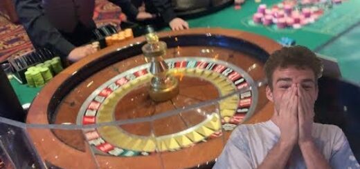 He bet his whole check on one color on roulette!!!