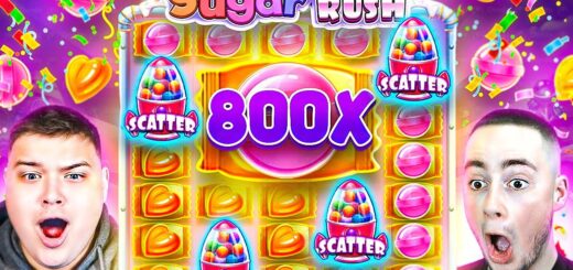 SPECTACULAR 800X WIN On SUGAR RUSH!! (ENORMOUS CLUSTER)