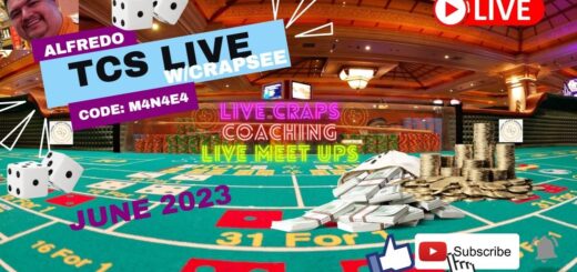 TCS LIVE CRAPS JUNE 23 small loss ended with 28 roller 9.0 SOR #craps #crapslive