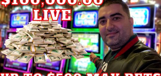 ?$100,000 High Limit Live Stream Slot Play & $500 Max Bets
