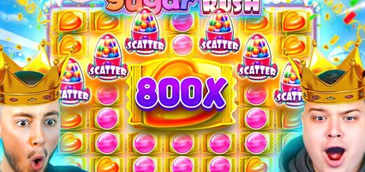 AMAZING CLUSTERS PAY HUGE 800X!! (SUGAR RUSH) ★ TOP 10 RECORD WINS OF THE MONTH!