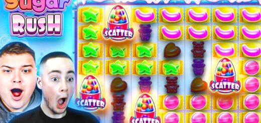 CRAZY MAX MULTI CONNECTS On SUGAR RUSH!! (RETRIGGER BONUS)
