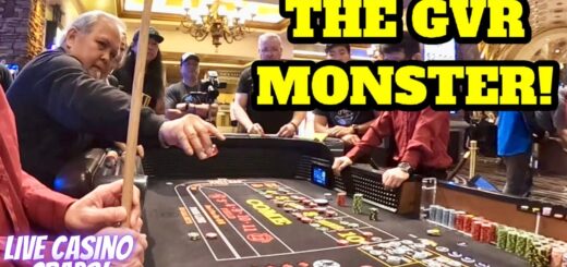 Two Time Golden Arm Craps Player throws a Monster Roll Live with HCS!