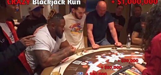 Adin Ross & Dana White High Roll On Blackjack! *WINS Over $1,000,000 On CRAZY Streak!!*