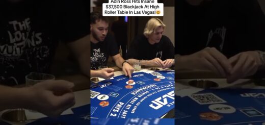 Adin Ross Hits Insane $37,500 Blackjack At High Roller Table Las Vegas #adinross #blackjack #casino