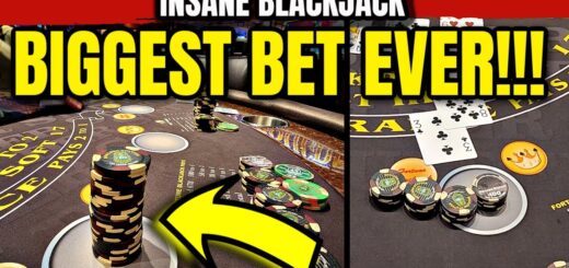 Crazy Blackjack Win!!! ? CHA-CHING! We Won ALL the Black Chips in the Dealer Tray!!!
