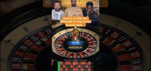 Drake & Lil Boat Win $900,000 On High Roller Roulette Spin! #drake #roulette #lilyachty #casino