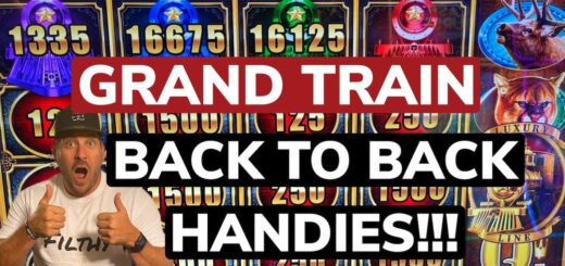 GRAND TRAIN!!!! BACK TO BACK HANDPAYS!!!! LUXURY LINE!